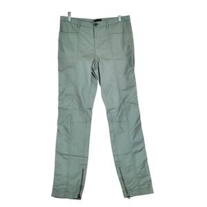 ATM Anthony Thomas Melillo Womens Sz 4 Gray Ankle Zip Pants Moto Cargo Utility